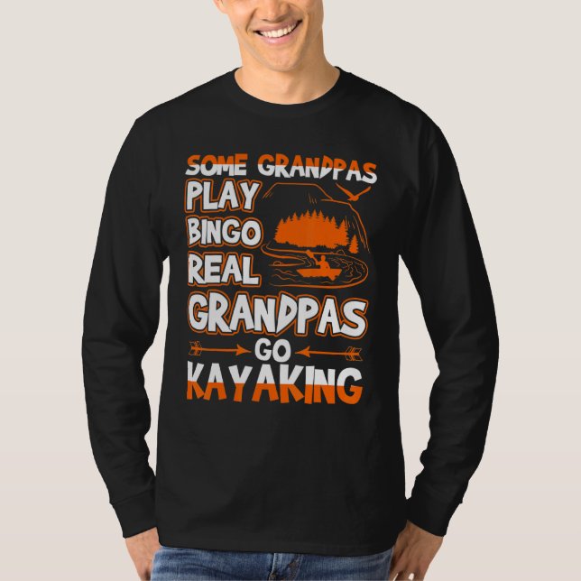 Real Grandpas Go Kayaking T-Shirt (Front)