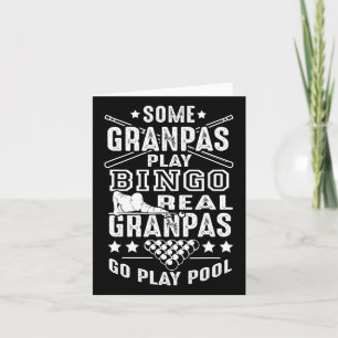 Real Grandpas Play Pool Card