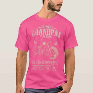 Real Grandpas Ride Motorcycle Biker Grandpa T-Shirt