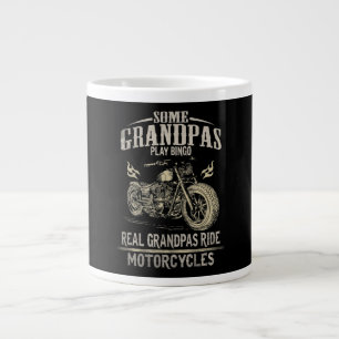 Real Grandpas Ride Motorcycle Gift For Grandpas.pn Large Coffee Mug