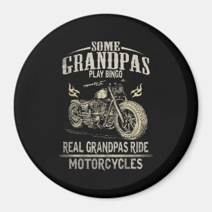 Real Grandpas Ride Motorcycle Gift For Grandpas.pn Magnet