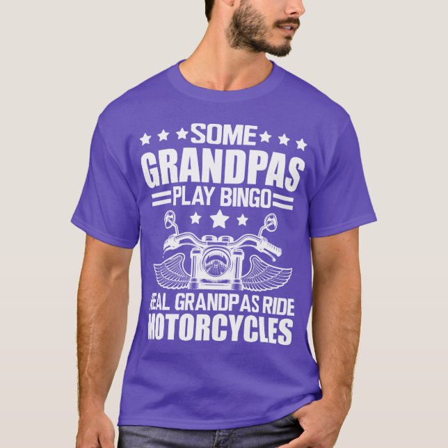 Real grandpas ride motorcycles girl T-Shirt (Front)