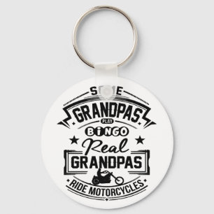 Real Grandpas Ride Motorcycles Key Ring