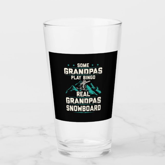 Real Grandpas Snowboard Glass (Front)