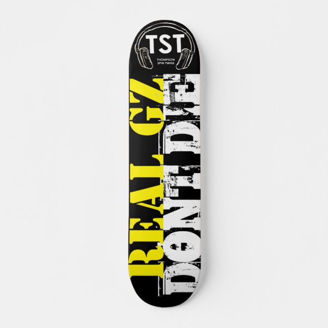 REAL GZ DONT DIE Skateboard, 7¾" Deck Skateboard (Front)