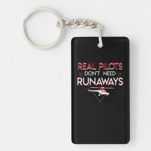 Real Helicopter Pilot Dont Need Runways Key Ring