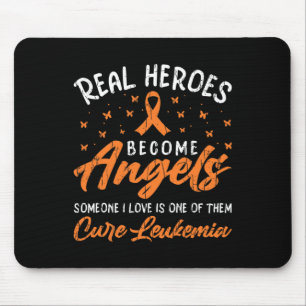 Real Heroes Become Angels Happy Leukaemia Awarenes Mouse Mat