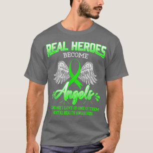 Real Heroes Become Angels Mental Health Awareness T-Shirt