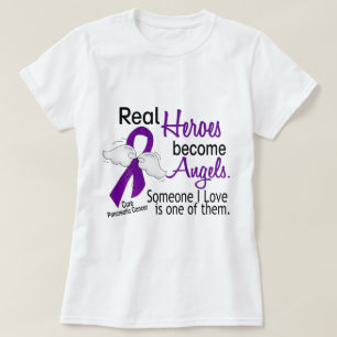 Real Heroes Become Angels Pancreatic Cancer T-Shirt