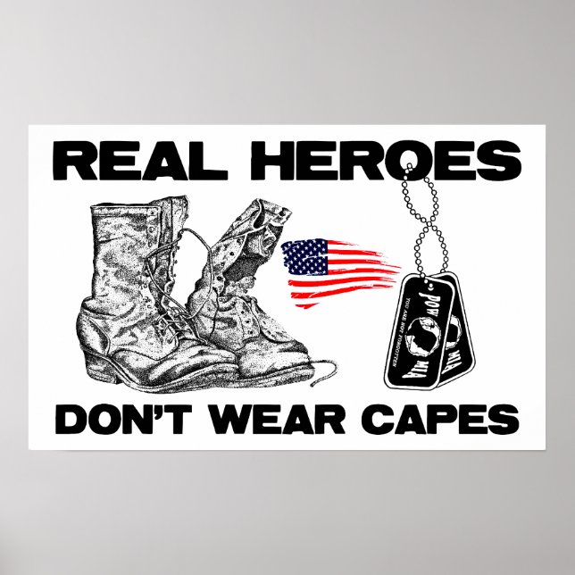 Real Heroes Don't Wear Capes! Poster (Front)
