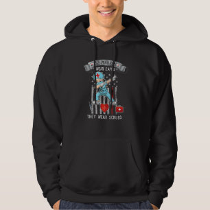 Real Heroes Don't Wear Capes They Wear Scrubs Nurs Hoodie
