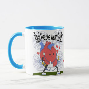 Real Heroes Wear Scrubs Mug – Coffee Cup for Nurse