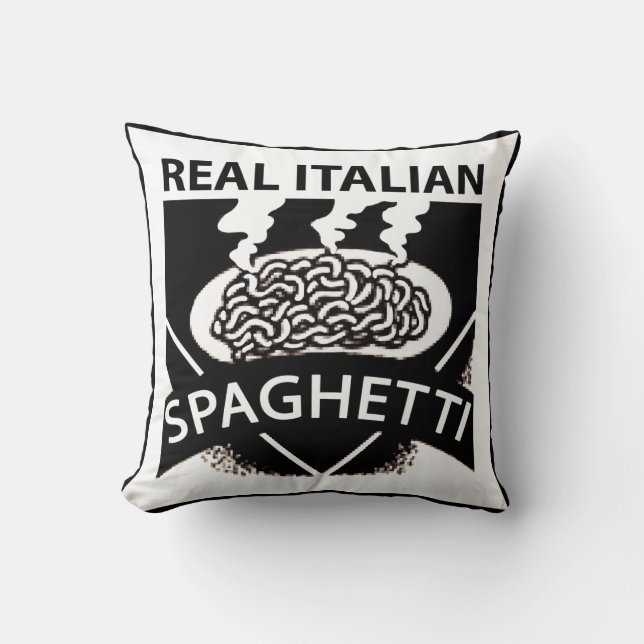 Real Italian Spaghetti Cushion (Front)