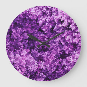 Real knitted fabric, textured background. large clock