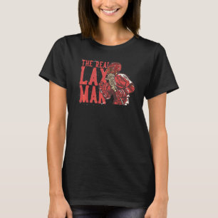 Real Lax Man Coach  Mens Lacrosse T-Shirt