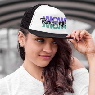 Real Legit Wow Mom Print Trucker Hat