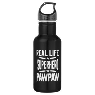 Real Life Superhero Pawpaw   Father Grandpa 532 Ml Water Bottle