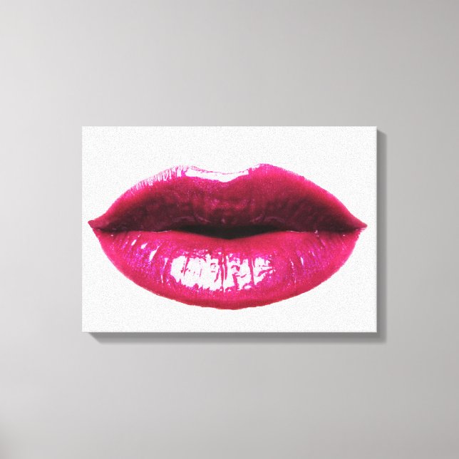 Real LIps  Wrapped Canvas 20x14" (Front)