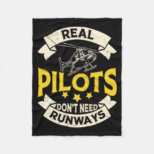 Real Lots Dont Need Runways Long Sleeve Fleece Blanket