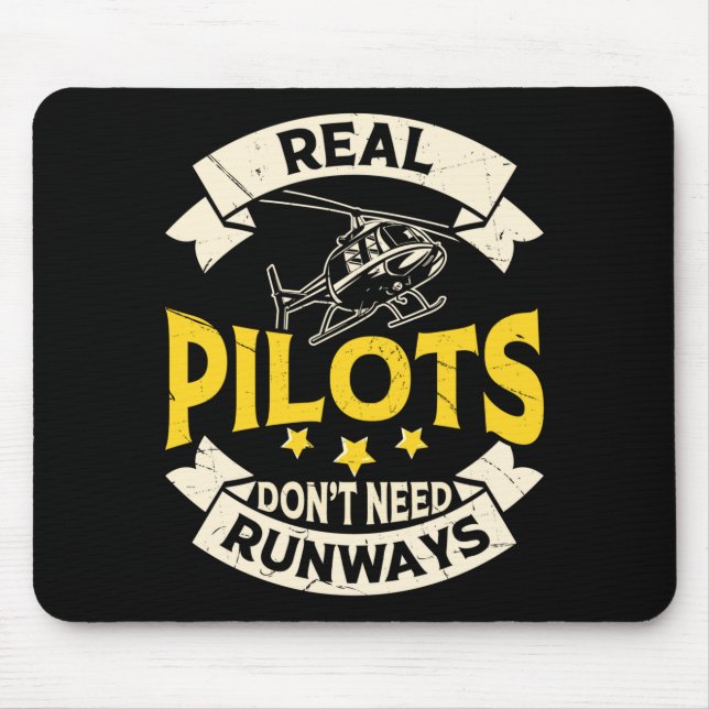 Real Lots Dont Need Runways Long Sleeve  Mouse Mat (Front)