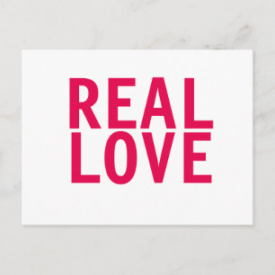 REAL LOVE Postcard