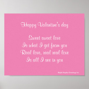 Real love valentine's day poster