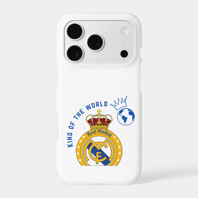 Real Madrid King of the World iPhone 17 Pro Case (Back)