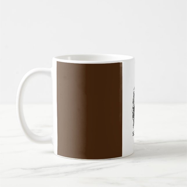 "Real Man, Real Brew: Personalised Ceramic Mug" Coffee Mug (Left)
