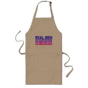 Real Men apron - choose style & color
