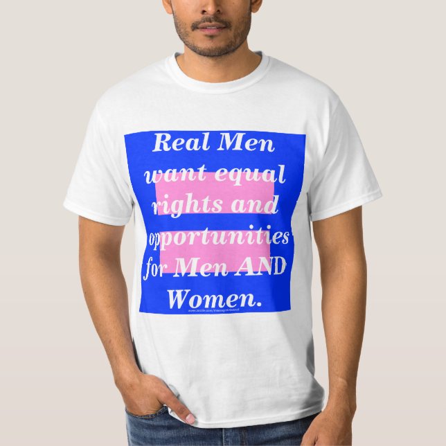 Real Men are feminists T-Shirt (Front)
