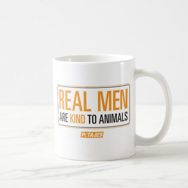 Real Men are Kind to Animals Mug (Right)