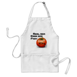 Real men cook and pray Customise it Standard Apron