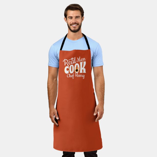 Real Men Cook  Apron (Worn)