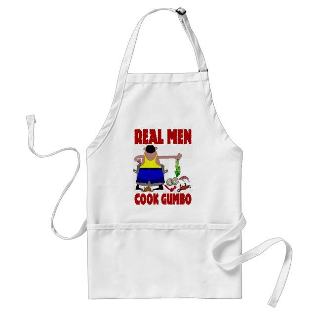 Real Men Cook Gumbo Standard Apron (Front)