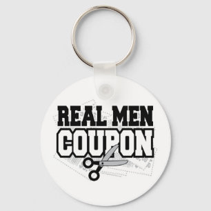 Real Men Coupon Key Ring