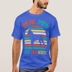 Real Men Cuddle Their Boxers Happy Father July 4th T-Shirt