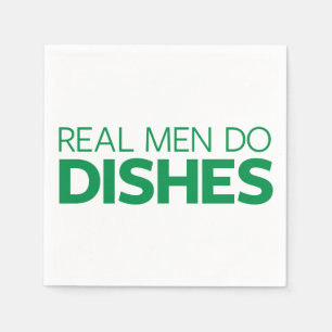 Real Men Do Dishes Napkin