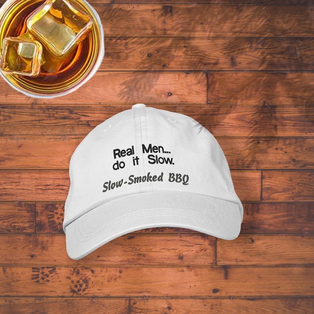 Real Men do it Slow BBQ Hat (Creator Uploaded)