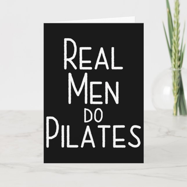 Real Men Do Pilates  Card (Front)