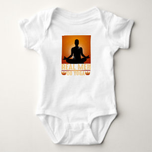 Real Men Do Yoga Baby Bodysuit