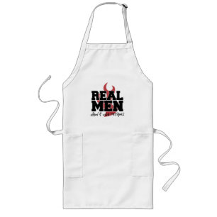 Real Men Don't Use Recipes - A Funny Man-Apron Long Apron