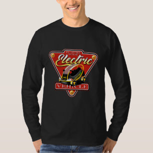 Real Men drive electric Car E-Car Plug-In 3 T-Shirt