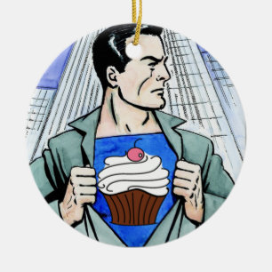 Real Men Eat Cupcakes Ornament Version 2