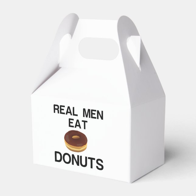 REAL MEN EAT DONUTS FAVOUR BOX (Front Side)