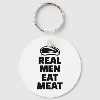 Real men eat meat key ring