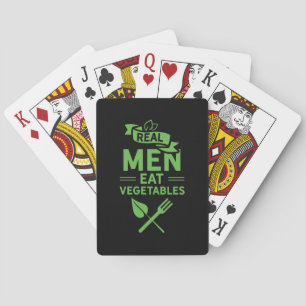 Real Men Eat Vegetables Playing Cards
