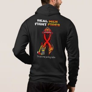 REAL MEN FIGHT FIRES HOODIE