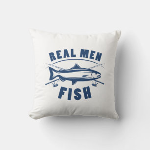 Real Men Fish Cushion