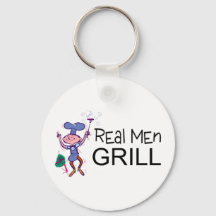 Real Men Grill Key Ring