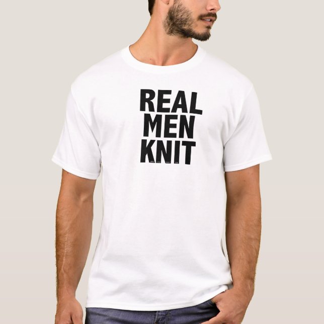 REAL MEN KNIT Men's T-shirt (Front)